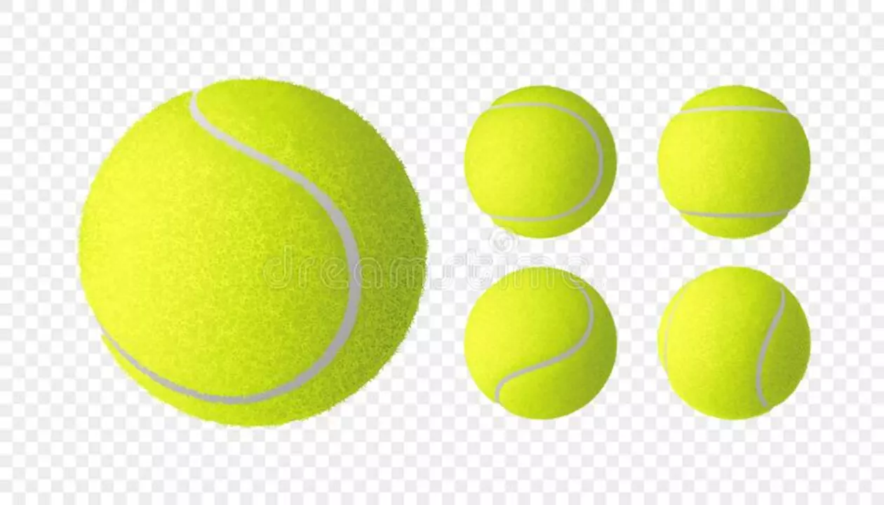 What do tennis players check for while selecting balls to play?